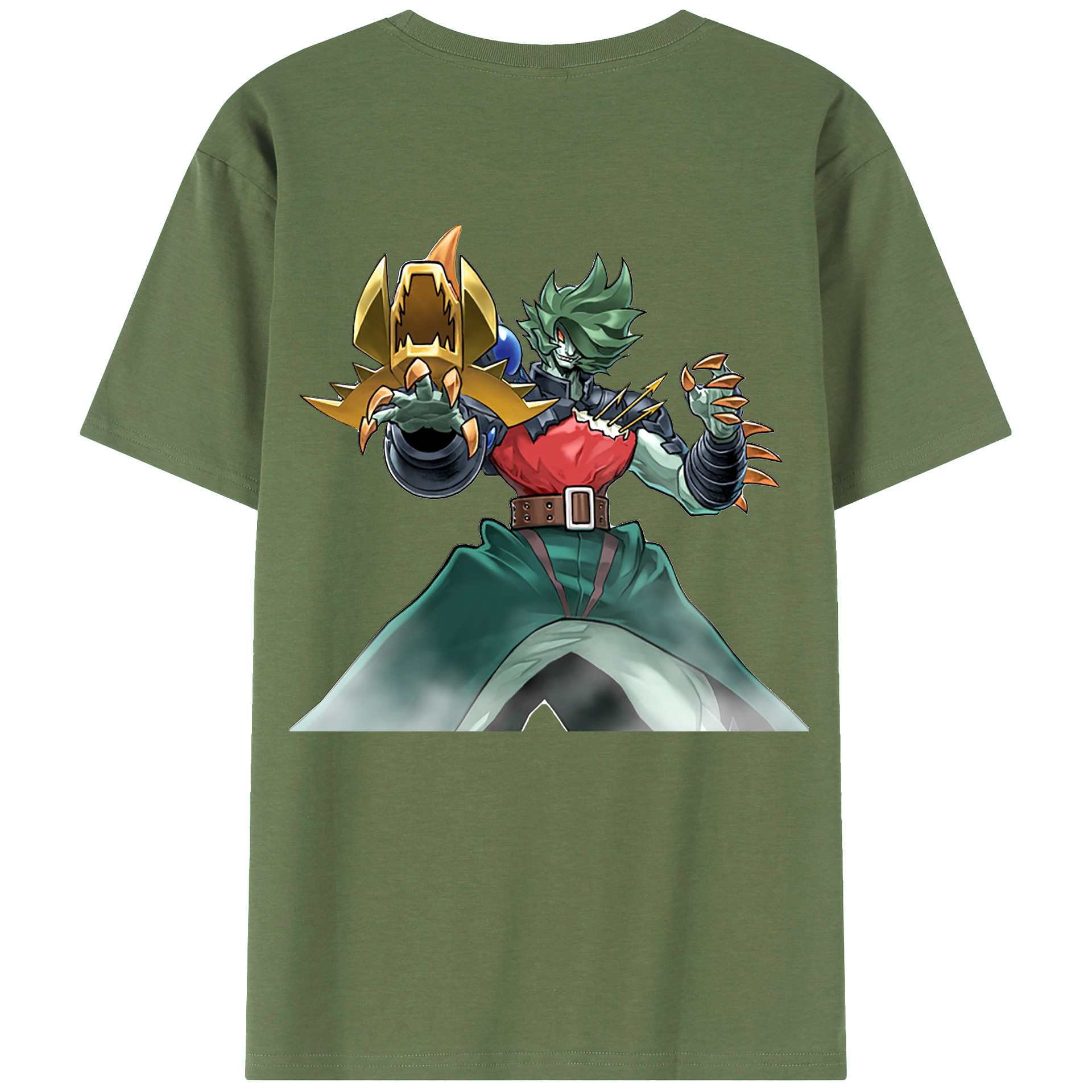 （画像用） 遊☆戯☆王 Yu-Gi-Oh! 綿100％ メンズ半袖Tシャツ（バックプリント） 通気性